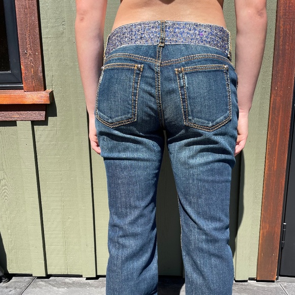 Roberto Cavalli Vintage Jeans with Beaded Waistband - Picture 6 of 9